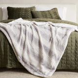 Faux Fur Printed Throw Blanket - Aaliyah Collection