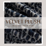 Faux Fur Printed Throw Blanket - Aaliyah Collection