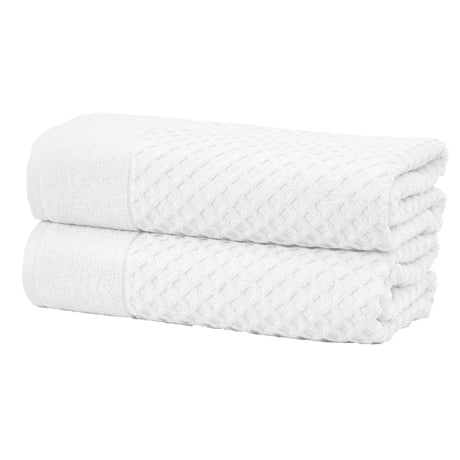 Cotton Diamond Waffle Weave Bath Towel Set - Grayson Collection