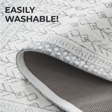 Distressed Moroccan Machine Washable Accent Area Rug & Runner 2 Pack - Neve Collection