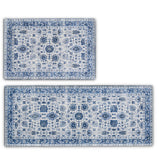 Floral Machine Washable Accent Area Rug & Runner 2 Pack - Matra Collection