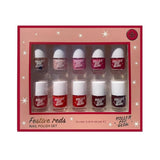 Holler and Glow Festive Reds Nail Polish Gift Set 10 x 0.33fl oz - New
