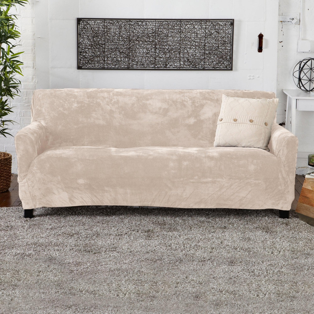 Velvet Stretch Slipcover - Gale Collection