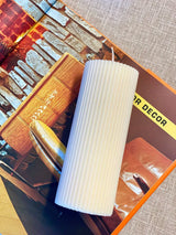 Minimalist Ribbed Candles for Effortless Home Decor