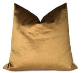 Venetian Silk Velvet Pillow Cover in Mink, Schumacher Textiles