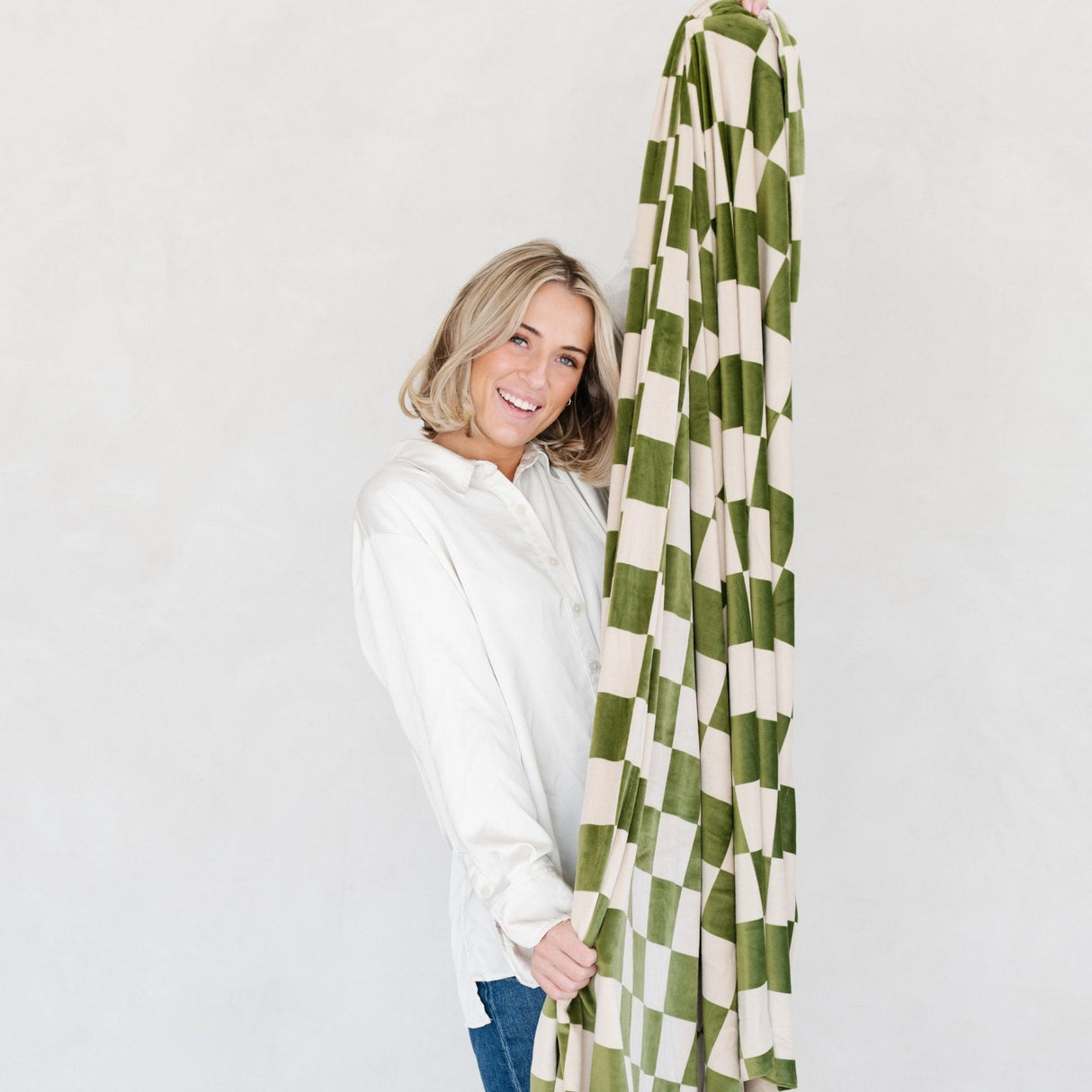 Minky Stretch Throw Blankets