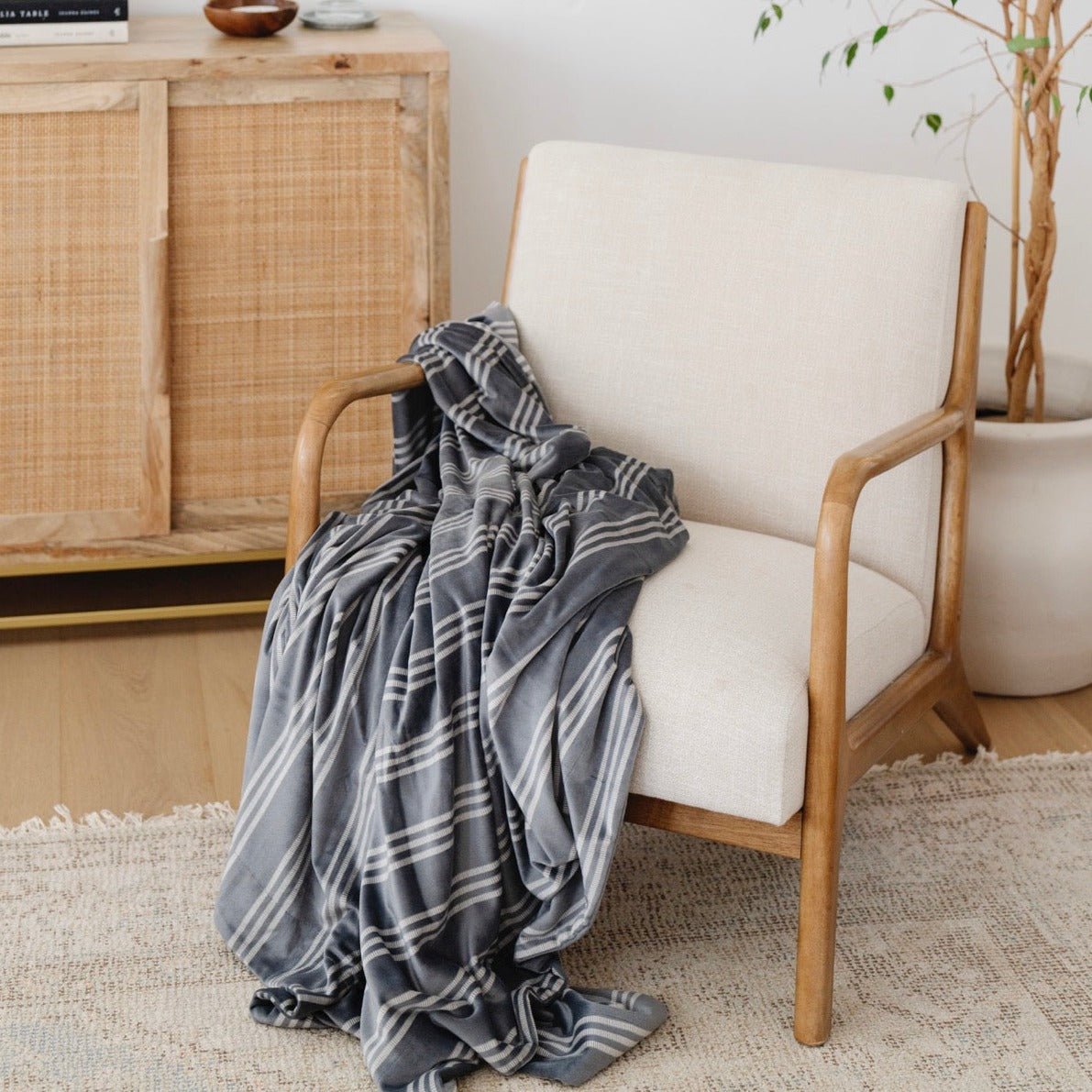 Minky Stretch Throw Blankets