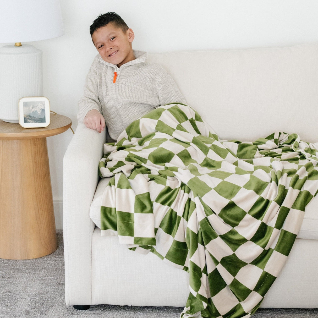 Minky Stretch Throw Blankets