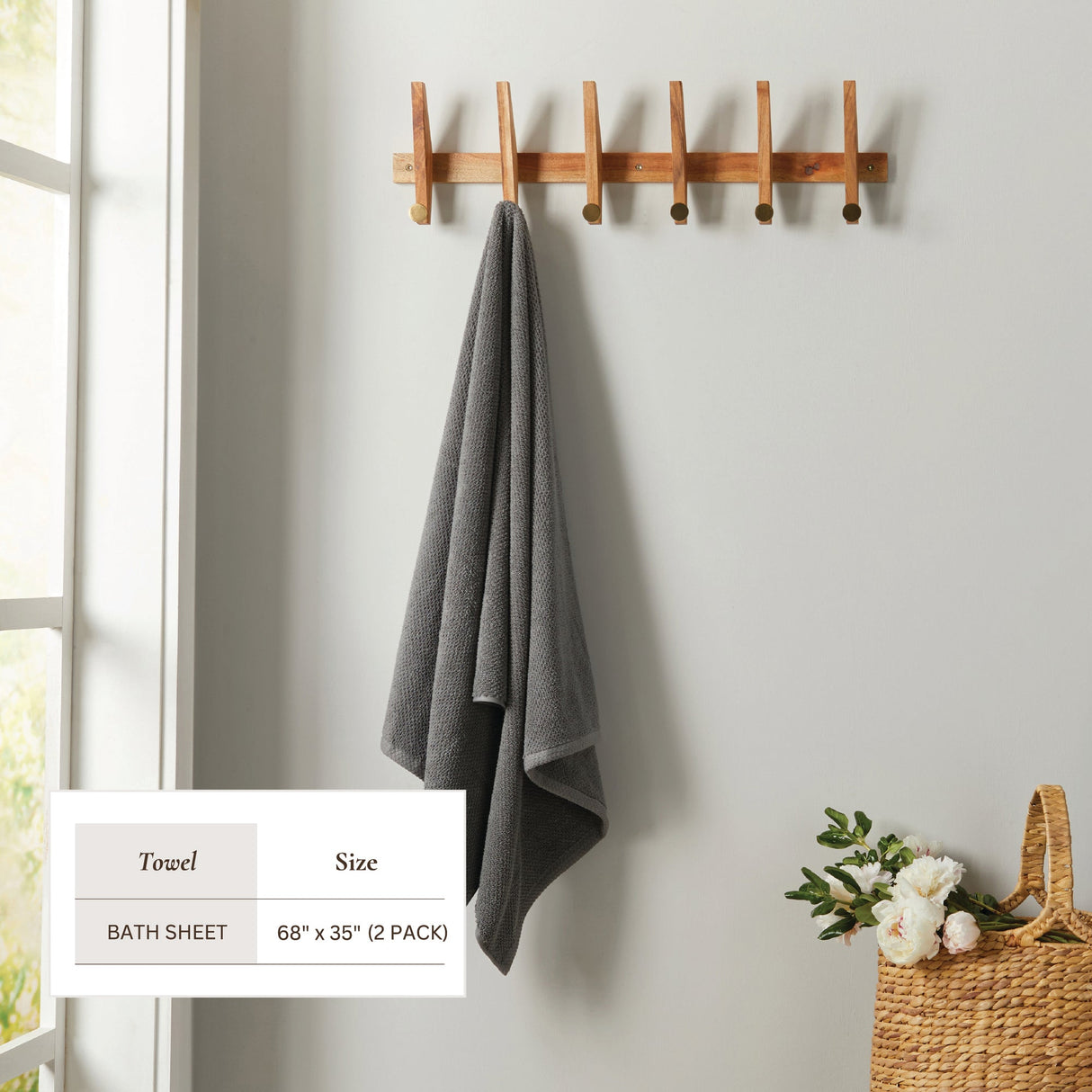 Cotton Textured Bath Towel Set - Acacia Collection