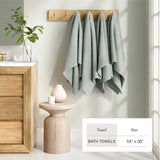 Cotton Linen-Like Border 6-Piece Towel Set - Priya Collection