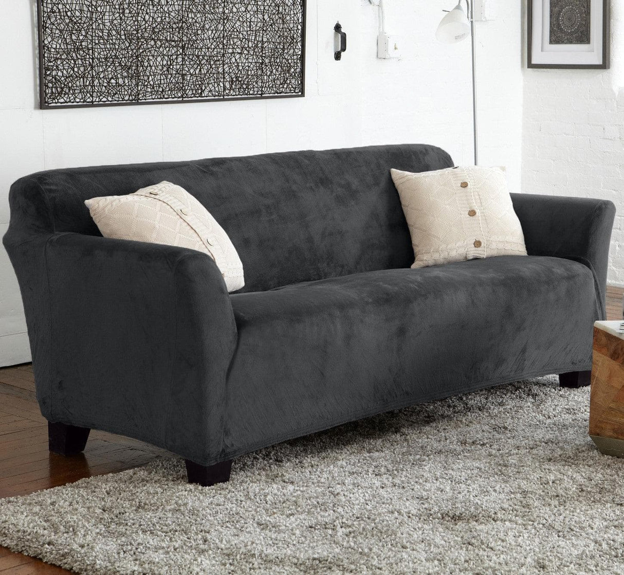 Velvet Stretch Slipcover - Gale Collection