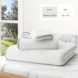 Cotton Border-Stitched 6-Piece Towel Set - Valery Collection