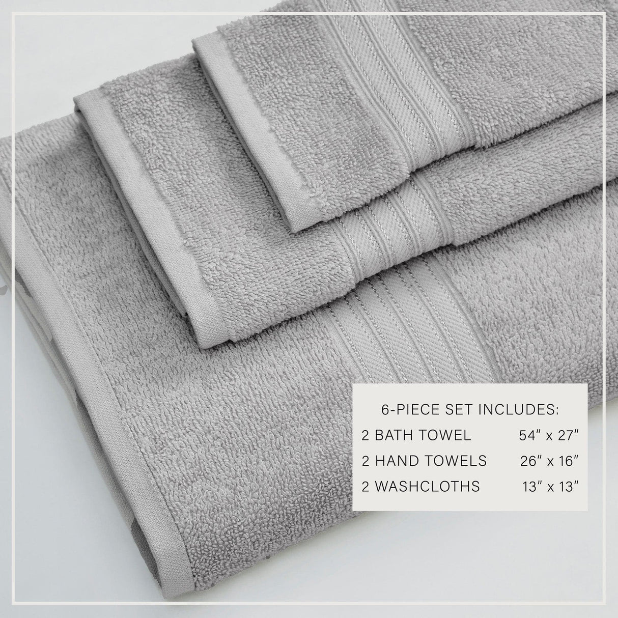Cotton Terry Bath Towel Set - Cooper Collection