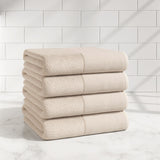 Cotton Linen-Like Border 6-Piece Towel Set - Priya Collection