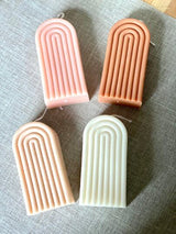 Rainbow Arch Candle – Handcrafted Soy Wax Artistry for a Colorful Touch
