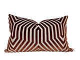 Vanderbilt Pillow Cover in Russet, Schumacher Textiles