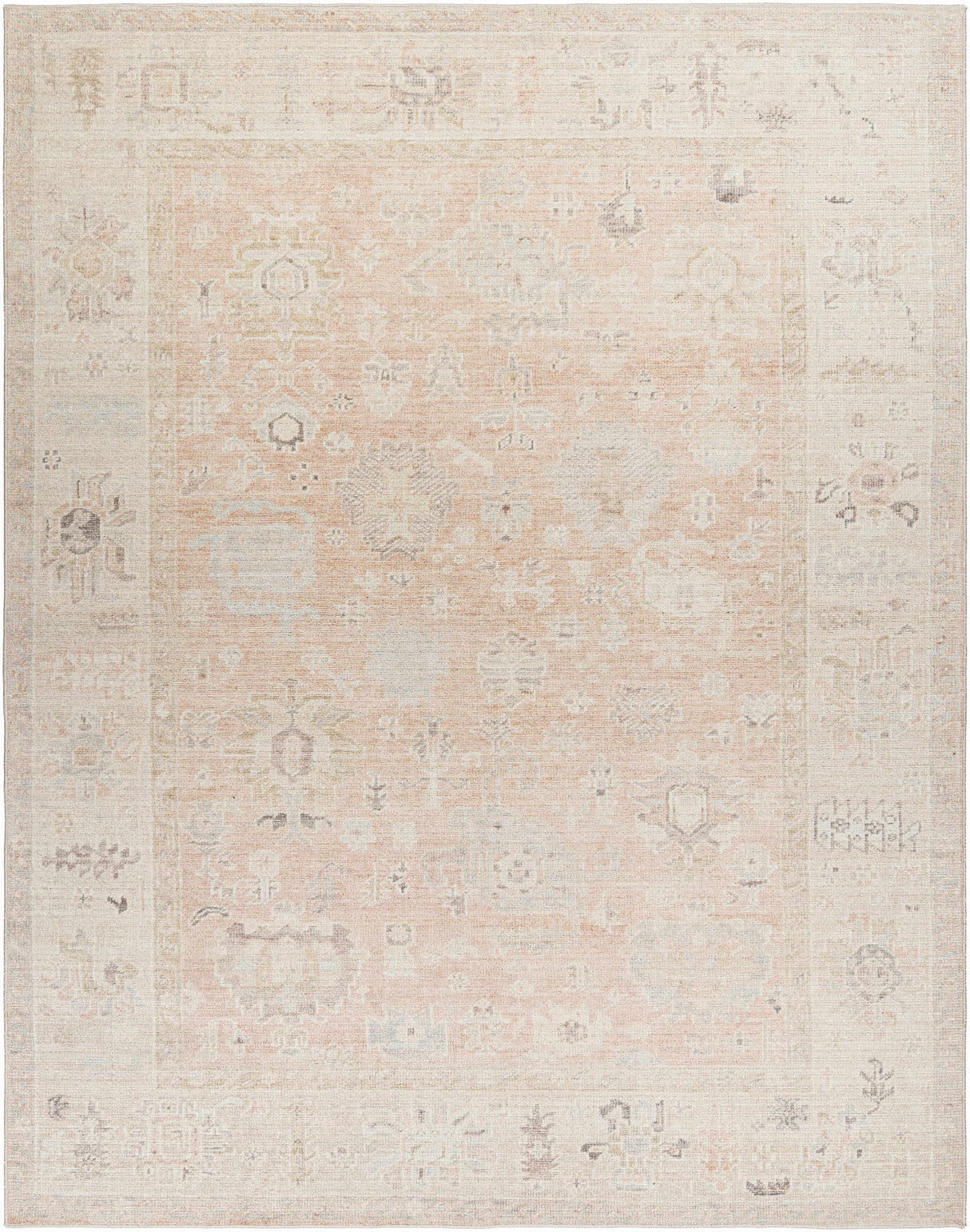 Marlene Damask Blush Area Rug - Becki Owens x Livabliss