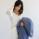 Waffle Knit Throw Blankets