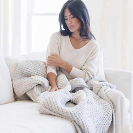 Waffle Knit XL Throw Blankets