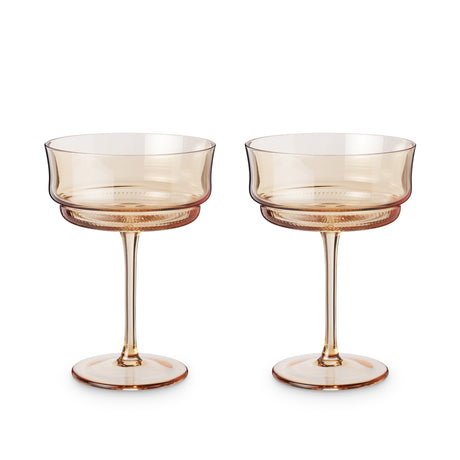 Tulip Coupes in Amber