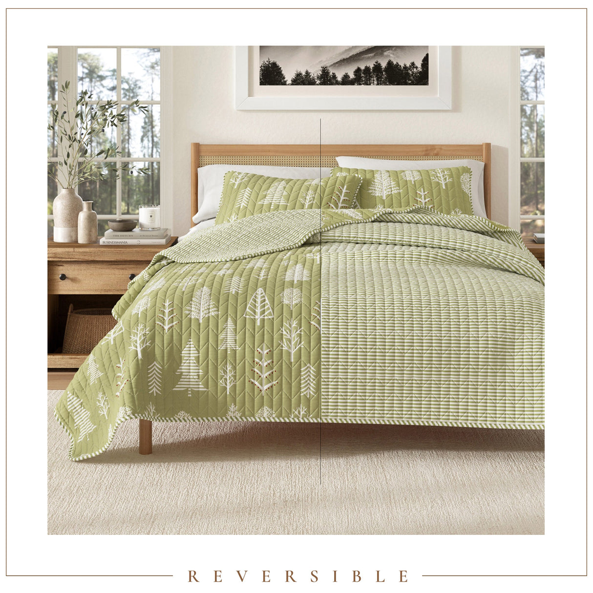 3 Piece Lodge Forest Quilt - Whistler Collection