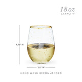 Starlight Stemless Wine Glasses, Set of 2
