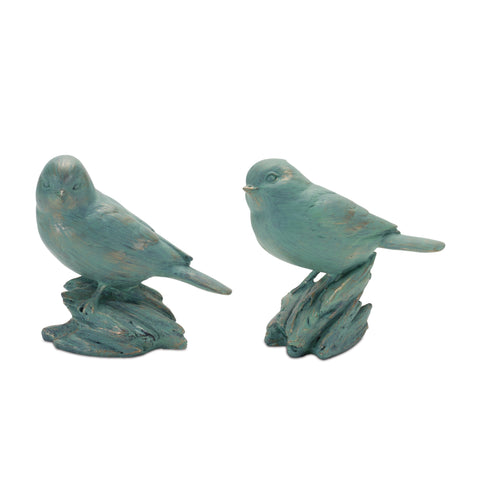 Perched-Bird-Figurine-(Set-of-6)-Decorative-Sculptures