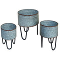 Preferable-Planters-Set-of-3-Acoma-Galvanized-Metal-Tubs-Planters